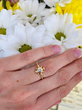 Load image into Gallery viewer, Yellow Gold and Diamond Bubble Ring