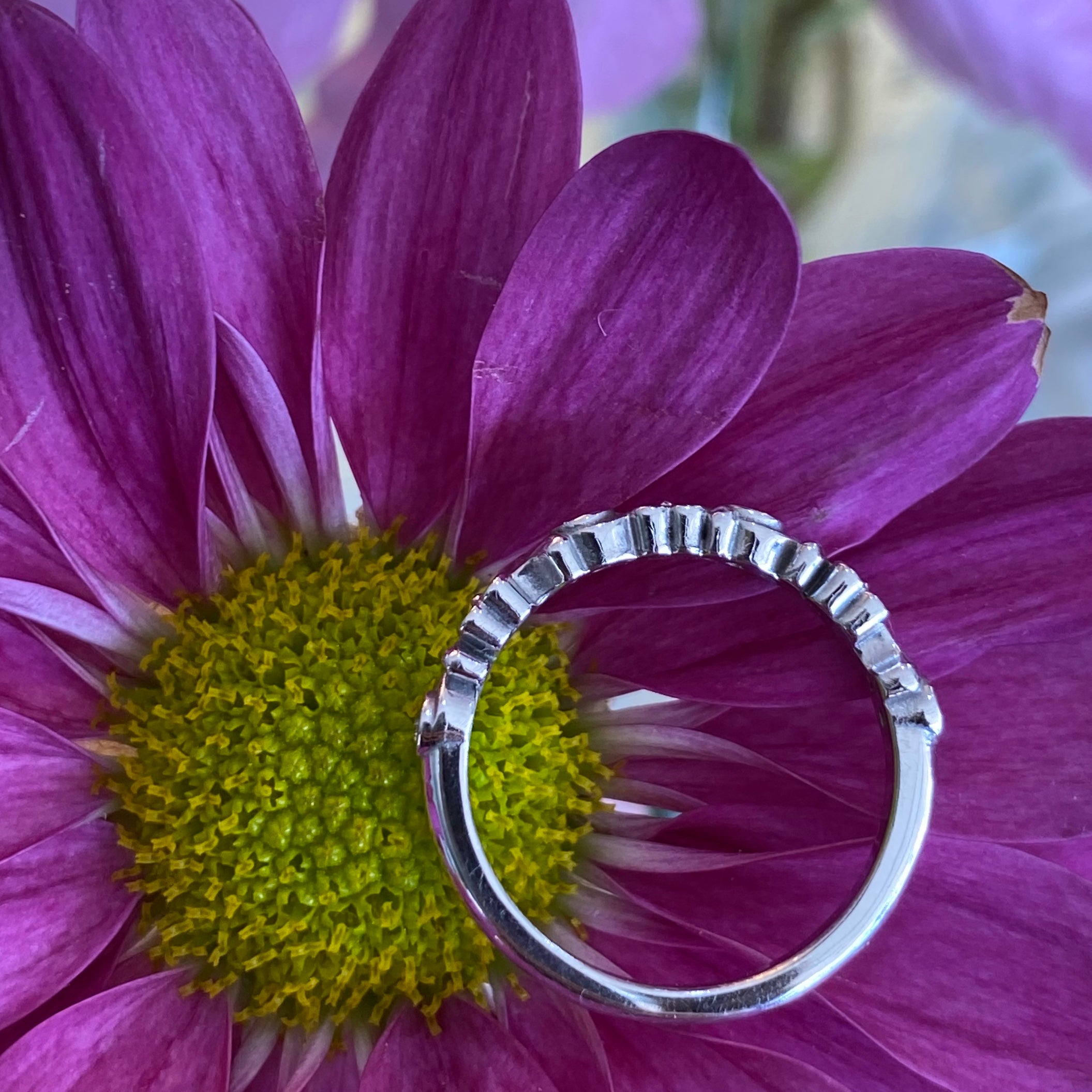 Floral Inspired Diamond Band