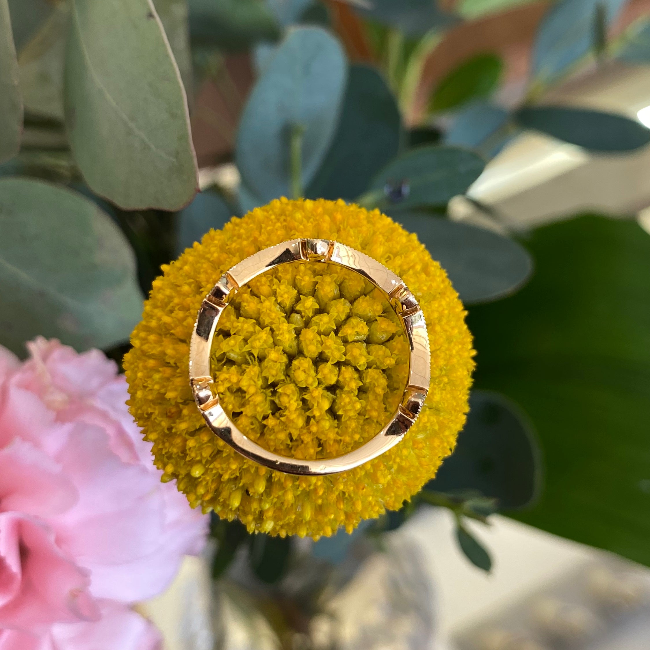 Floral Inspired Diamond Band