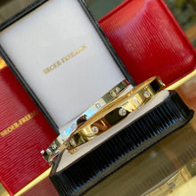 Load image into Gallery viewer, Iconic Diamond Bangle Bracelet in 18K White Gold