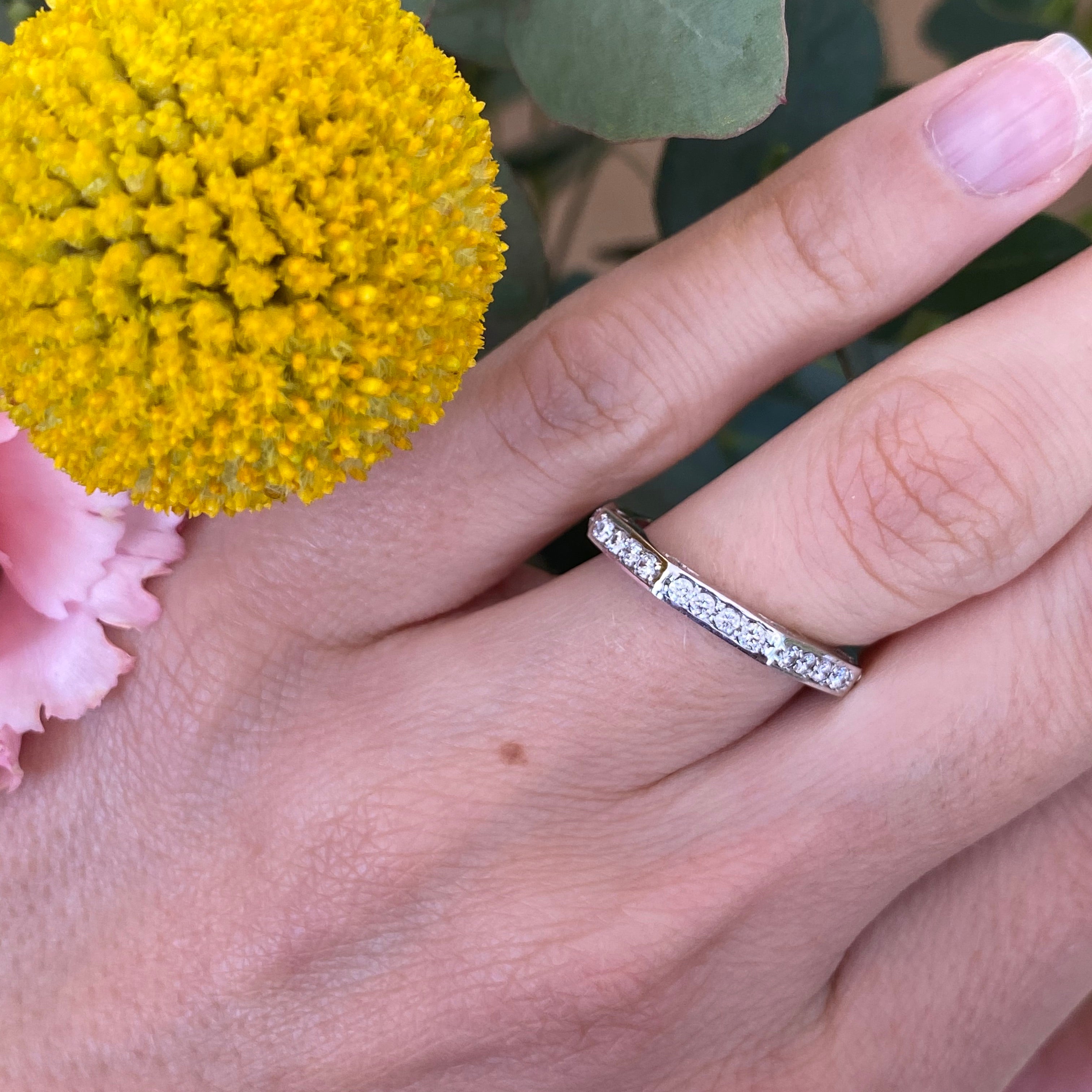 Geometric Diamond Band