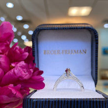 Load image into Gallery viewer, Marquise Diamond Beaded Engagement Ring