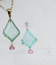 Load image into Gallery viewer, Aquamarine & Pink Sapphire Necklace