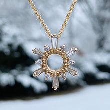 Load image into Gallery viewer, Diamond Sun Pendant and Chain