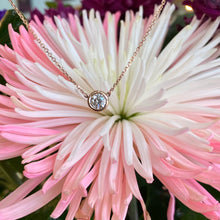 Load image into Gallery viewer, Everyday 0.39 Ct. Round Diamond Bezel Necklace in Rose Gold