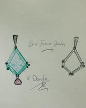 Load image into Gallery viewer, Aquamarine & Pink Sapphire Necklace