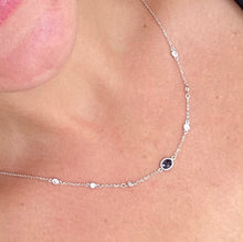 Load image into Gallery viewer, Sapphire Diamonds By The Yard Necklace