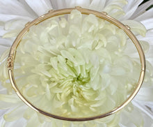 Load image into Gallery viewer, Diamond & Gold Satin Finish Bangle Bracelet