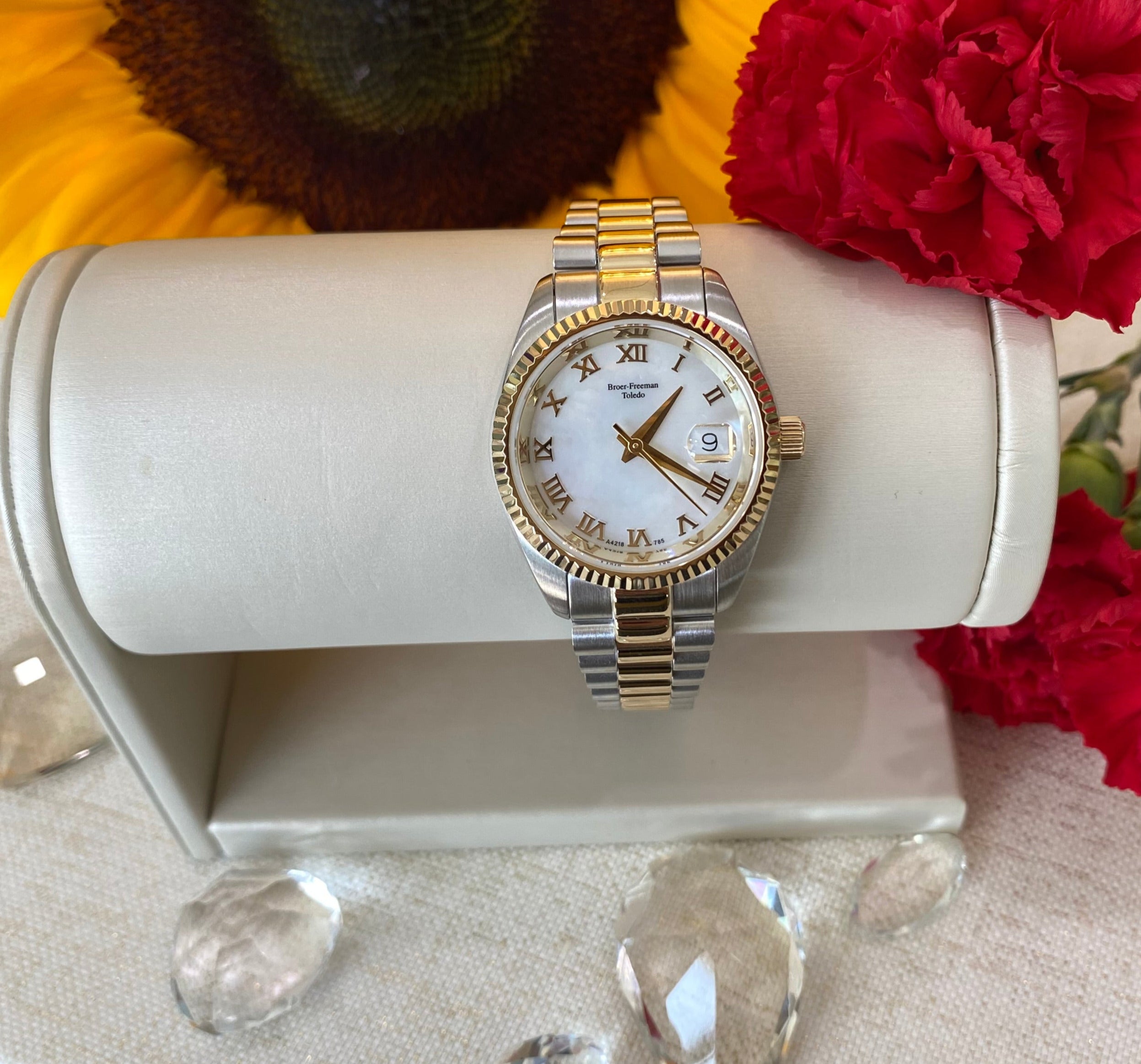Mother Of Pearl Two Tone Watch