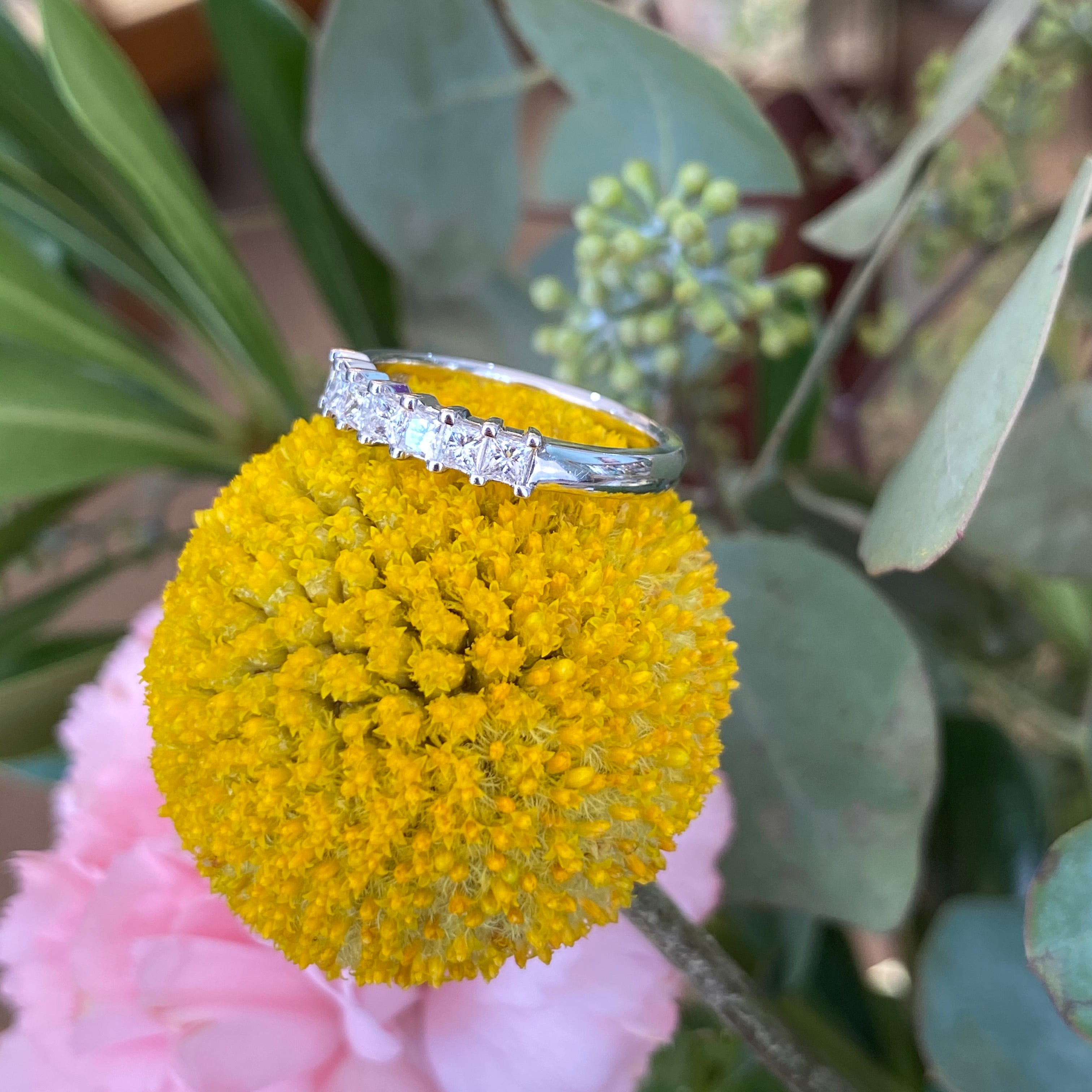 Prong Set Princess Cut Diamond Band