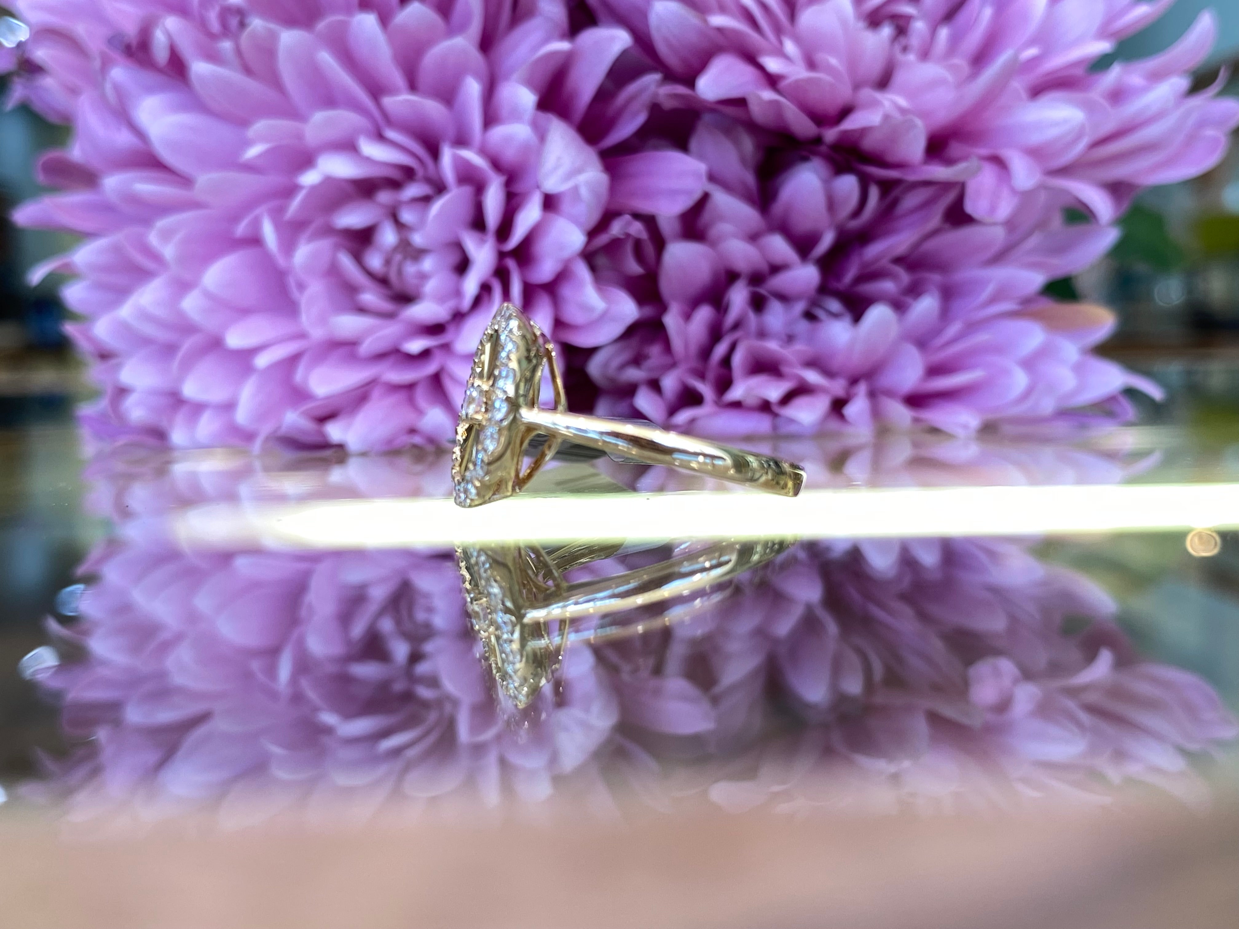 The Gilded Ray Diamond Ring