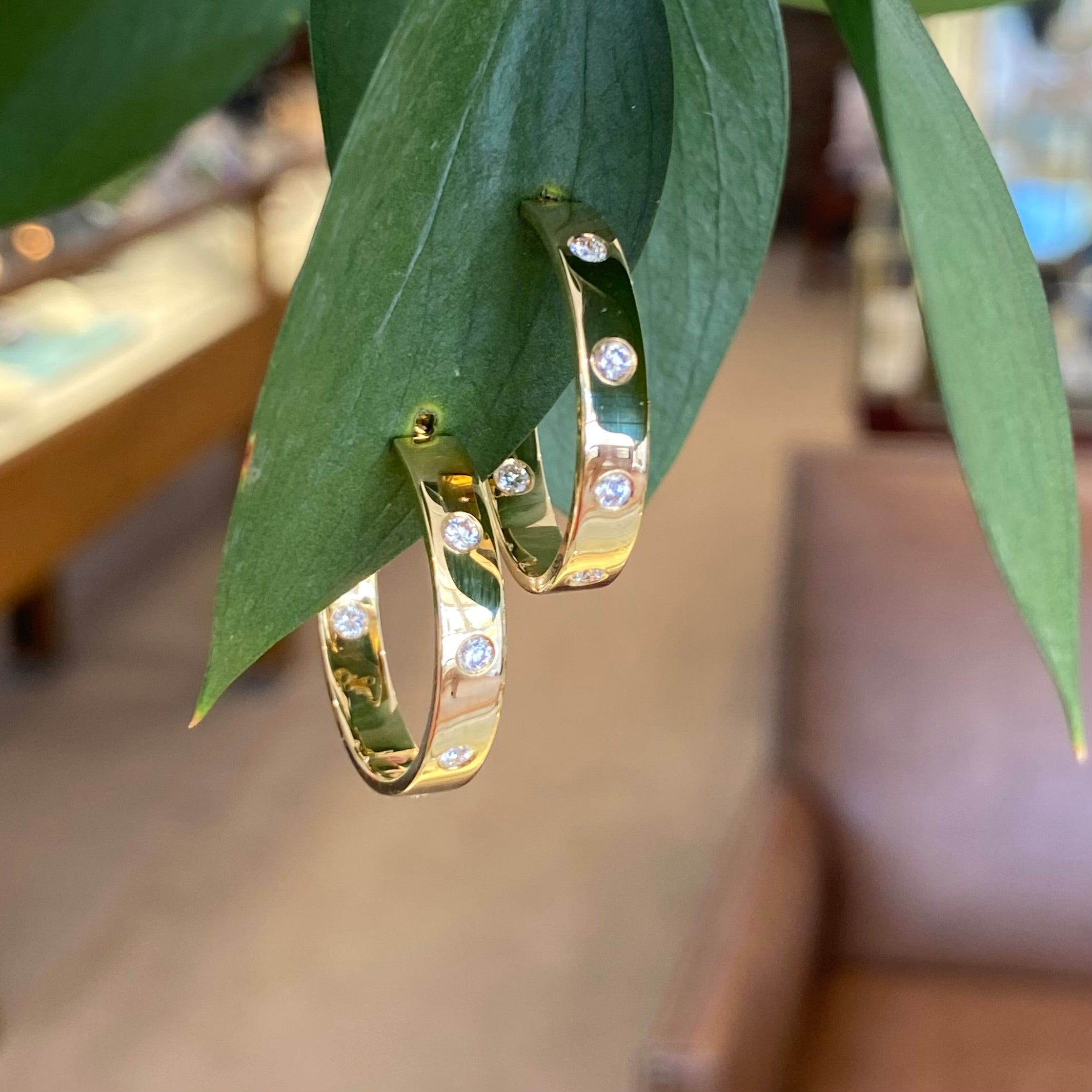 The Iconic Diamond Hoop Earrings