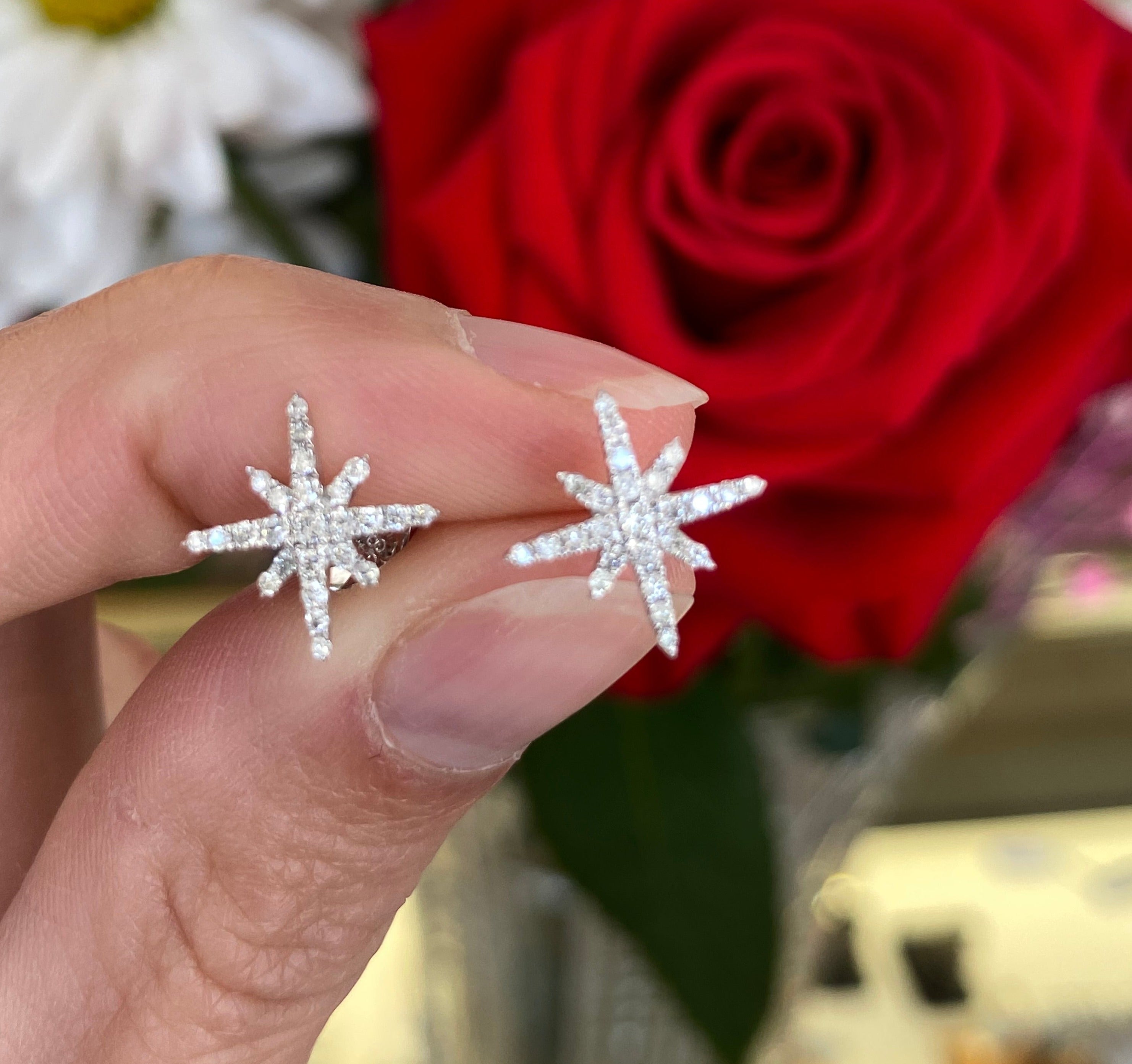 Star Diamond Studs