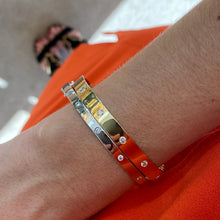 Load image into Gallery viewer, Iconic Diamond Bangle Bracelet in 18K White Gold