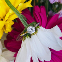 Load image into Gallery viewer, Round Diamond Fancy Solitaire Engagement Ring
