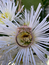 Load image into Gallery viewer, Fancy Vintage Inspired Morganite & Diamond Ring