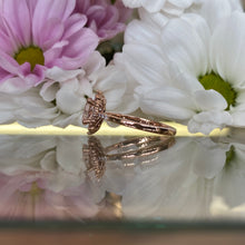 Load image into Gallery viewer, Oval Halo Morganite &amp; Diamond Ring in Rose Gold
