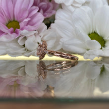 Load image into Gallery viewer, Oval Halo Morganite & Diamond Ring in Rose Gold