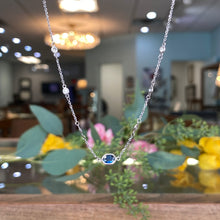 Load image into Gallery viewer, Sapphire Diamonds By The Yard Necklace