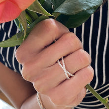 Load image into Gallery viewer, Diamond “X” Ring