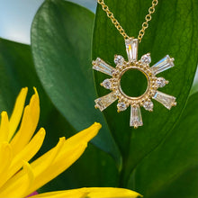 Load image into Gallery viewer, Diamond Sun Pendant and Chain