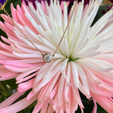 Load image into Gallery viewer, Everyday 0.40 Ct. Round Diamond Bezel Necklace in Rose Gold