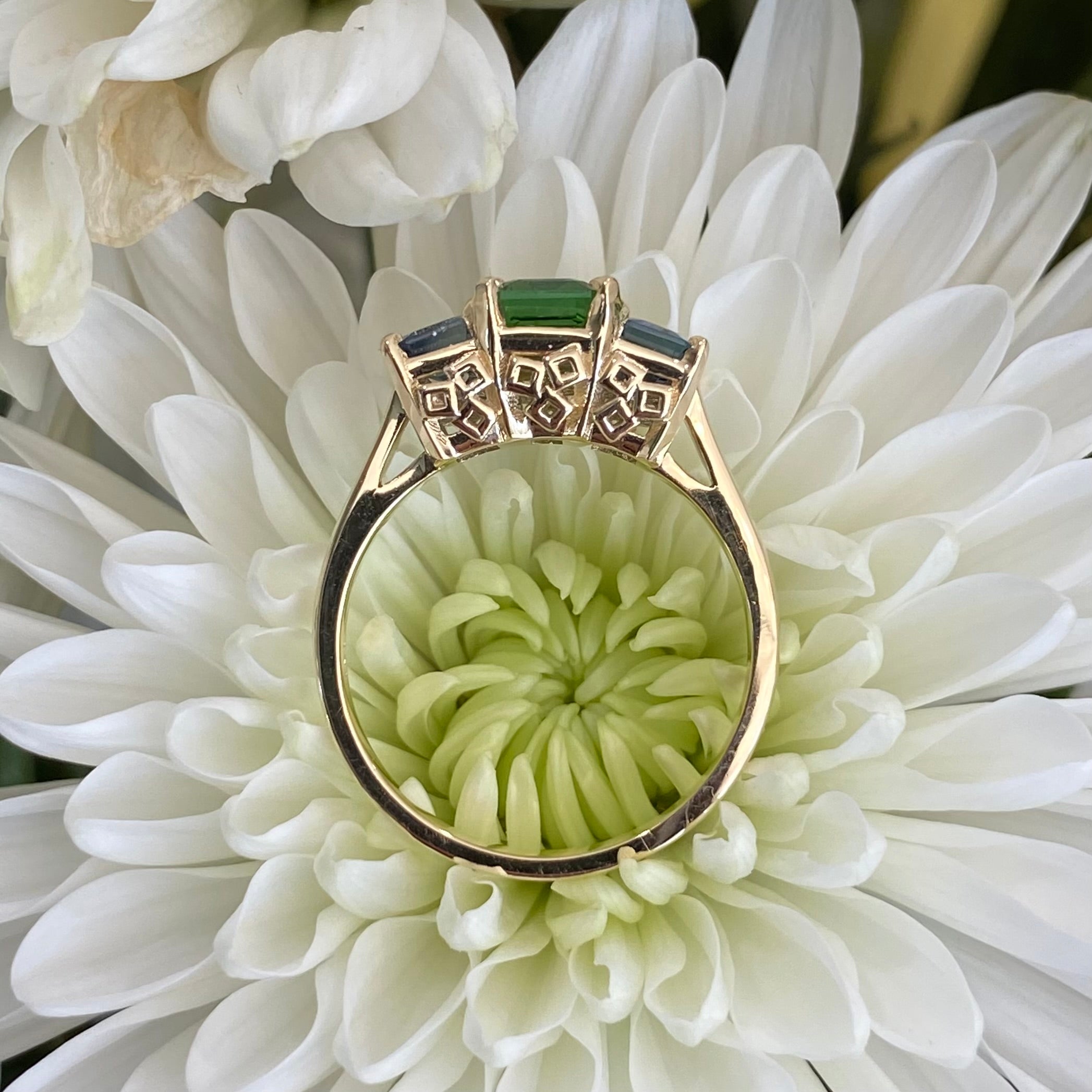 The Island Spritz Tourmaline & Sapphire Ring - On the Rocks Cocktail Collection