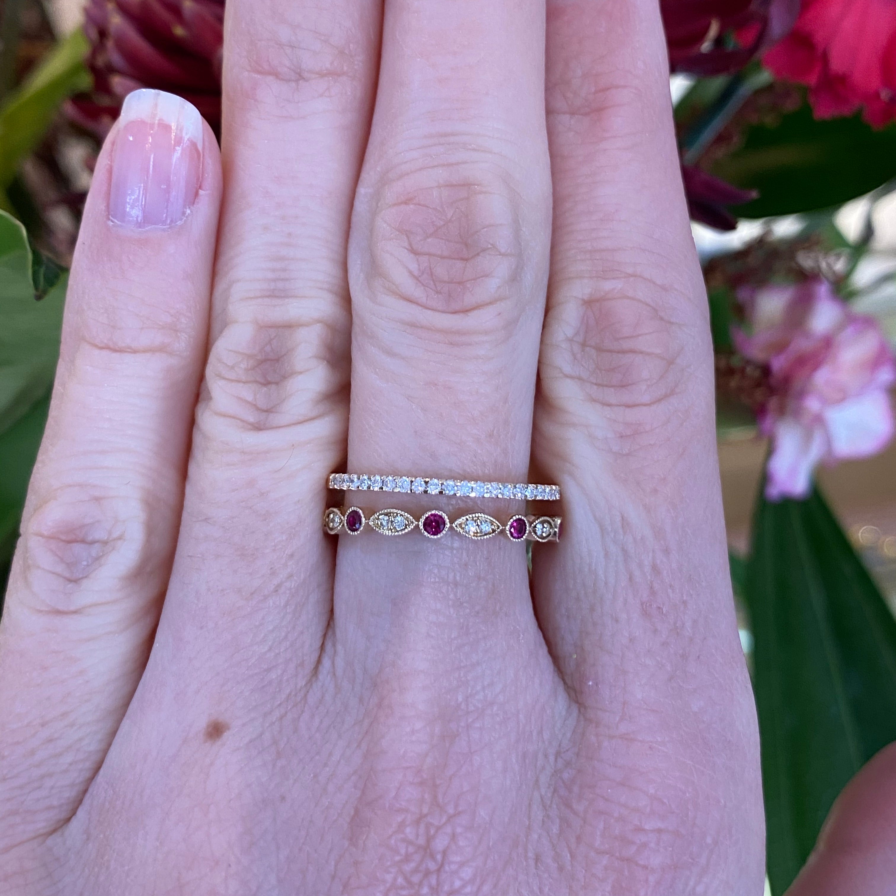 Ruby & Diamond Ring in Yellow Gold
