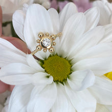 Load image into Gallery viewer, Yellow Gold and Diamond Bubble Ring