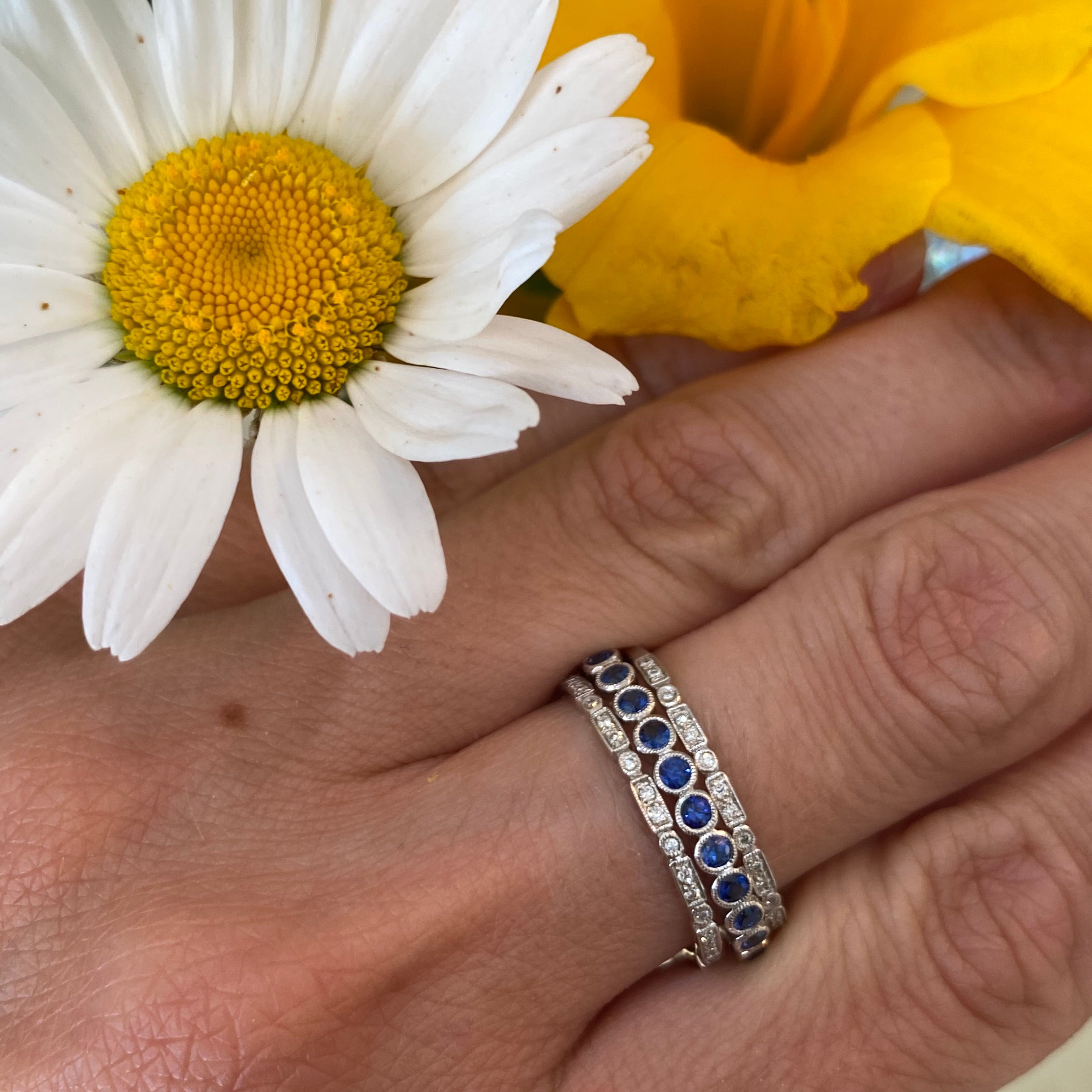 Dainty Stackable Diamond Band