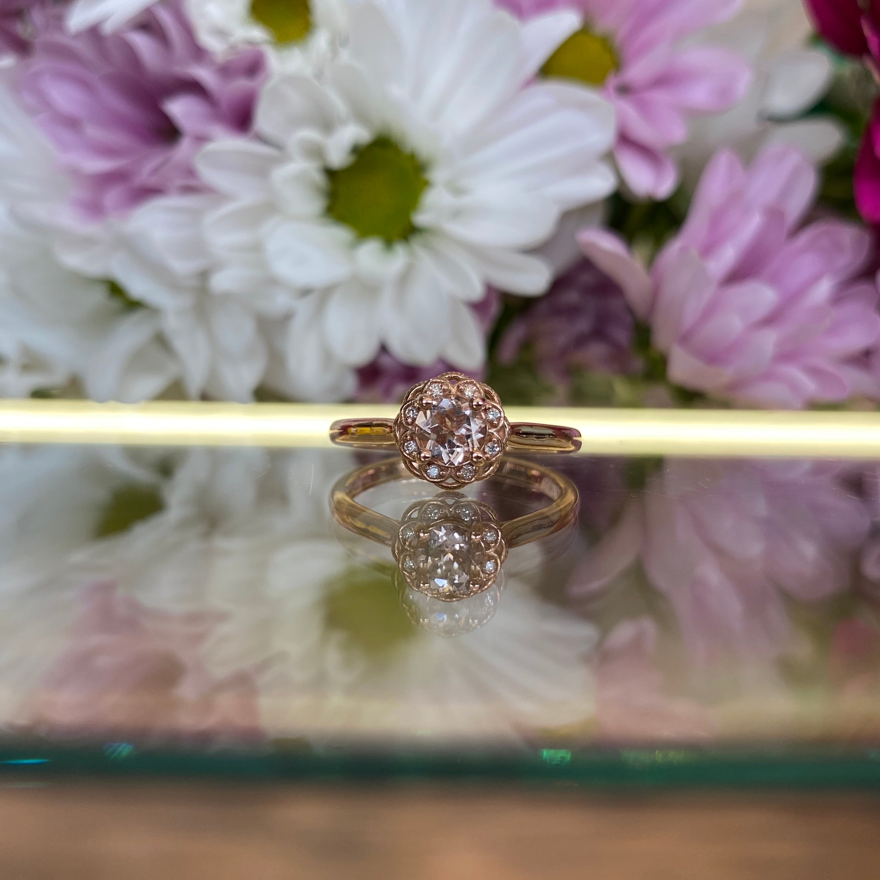 Rosé Bloom Morganite Ring