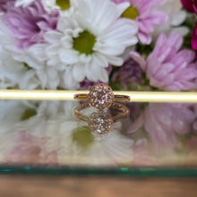 Load image into Gallery viewer, Petite Round Morganite & Diamond Ring