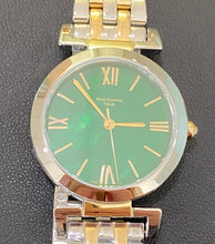 Load image into Gallery viewer, Green Mother of Pearl Gold & Silver Two Toned Watch