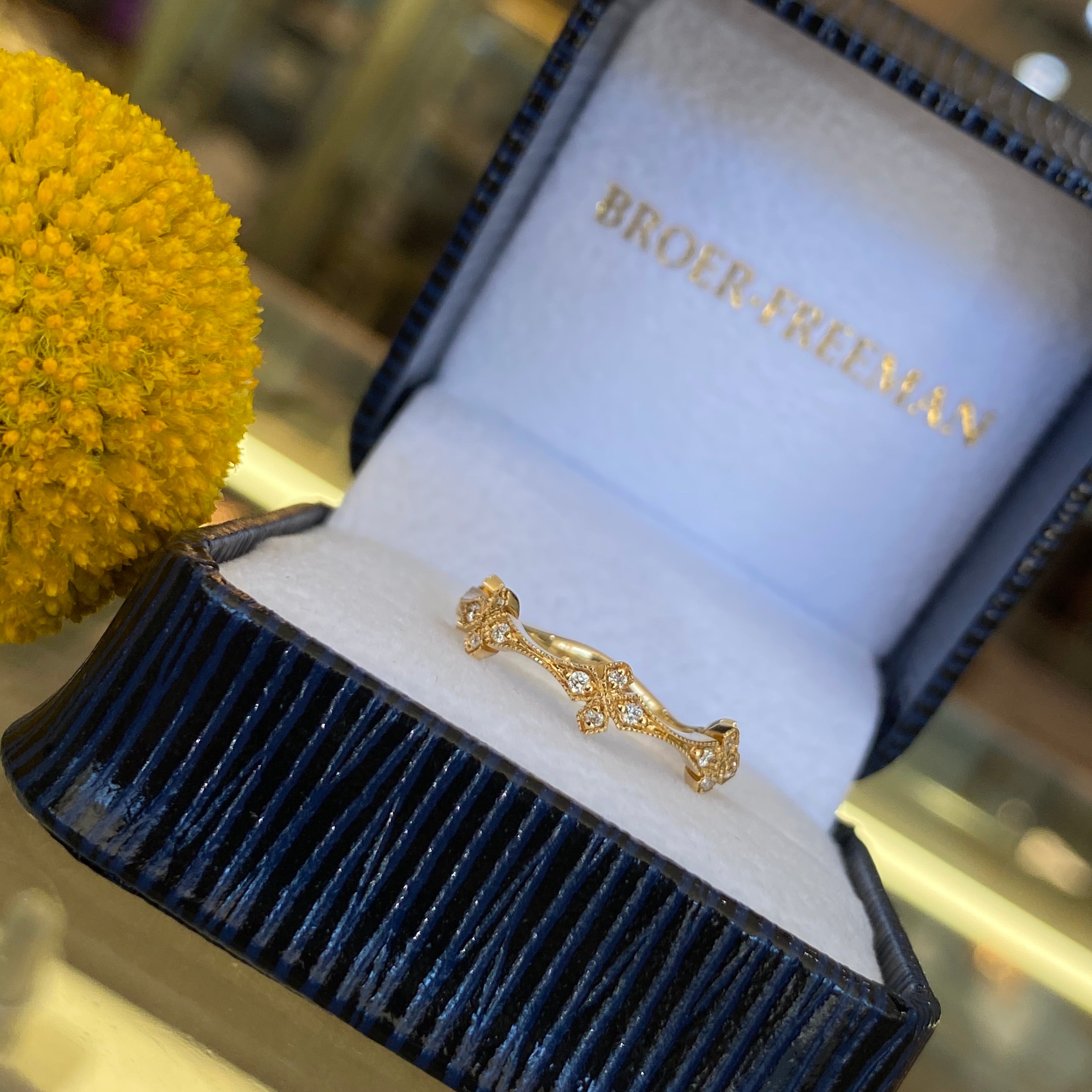 Floral Inspired Diamond Band