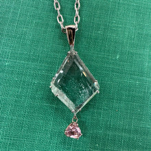 Load image into Gallery viewer, Aquamarine & Pink Sapphire Necklace
