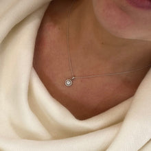 Load image into Gallery viewer, Diamond Halo Pendant Necklace