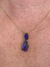 Load image into Gallery viewer, Opal Sapphire & Diamond Necklace
