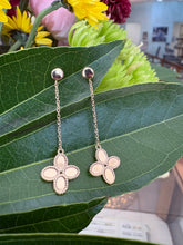 Load image into Gallery viewer, Polished Flower Dangle Earrings
