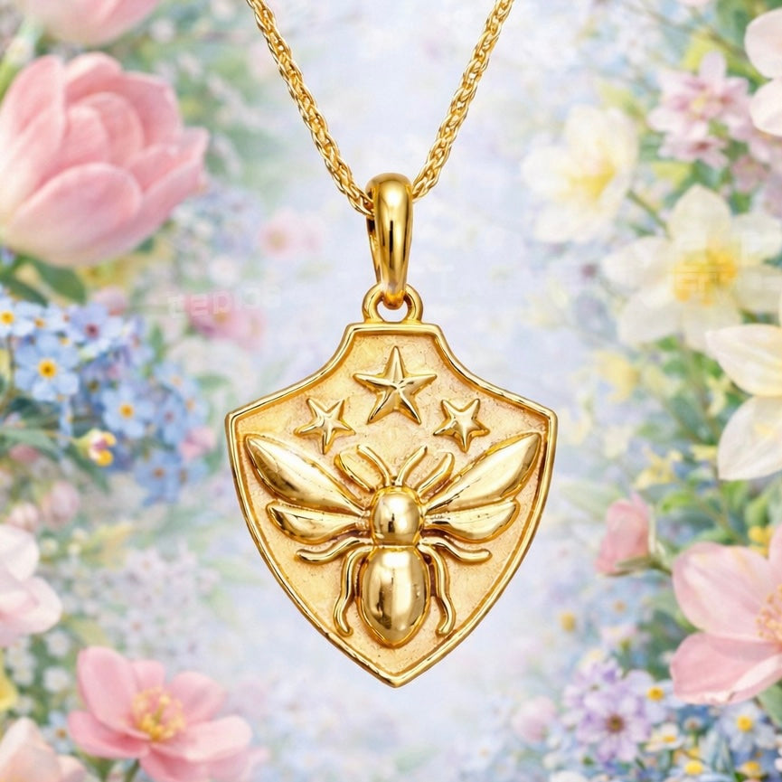 The Queen’s Crest Bee Pendant