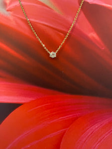 Vintage Diamond Necklace in Yellow Gold