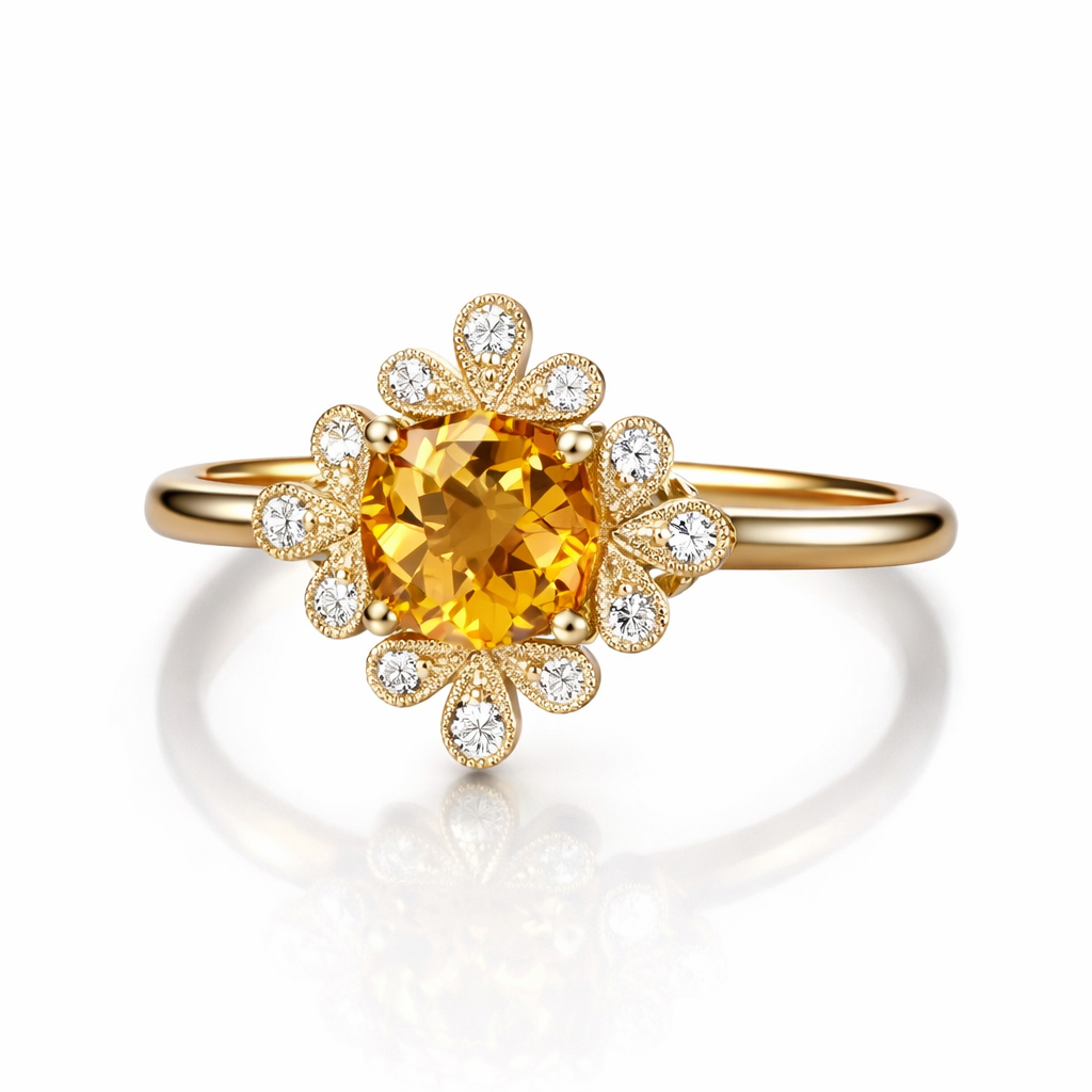 Aurum Bloom Sunburst Ring