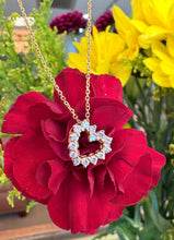 Load image into Gallery viewer, Vintage Diamond Heart Pendant Necklace
