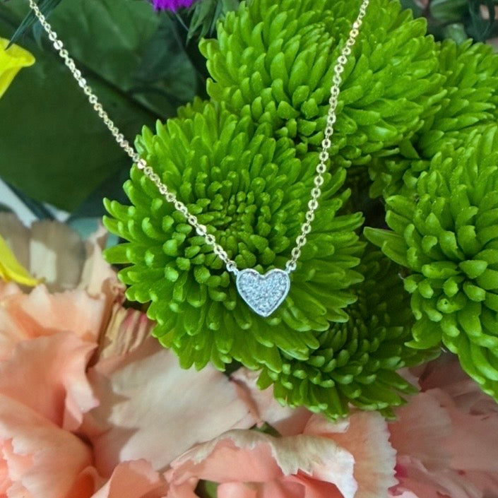 Whisper Yellow Heart Diamond Necklace
