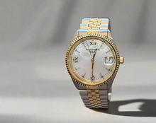 Load image into Gallery viewer, Mother of Pearl Dial Two Tone Band Watch
