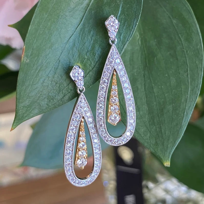 Illumina Teardrop Diamond Earrings