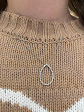 Load image into Gallery viewer, Open Teardrop Shape Diamond Necklace
