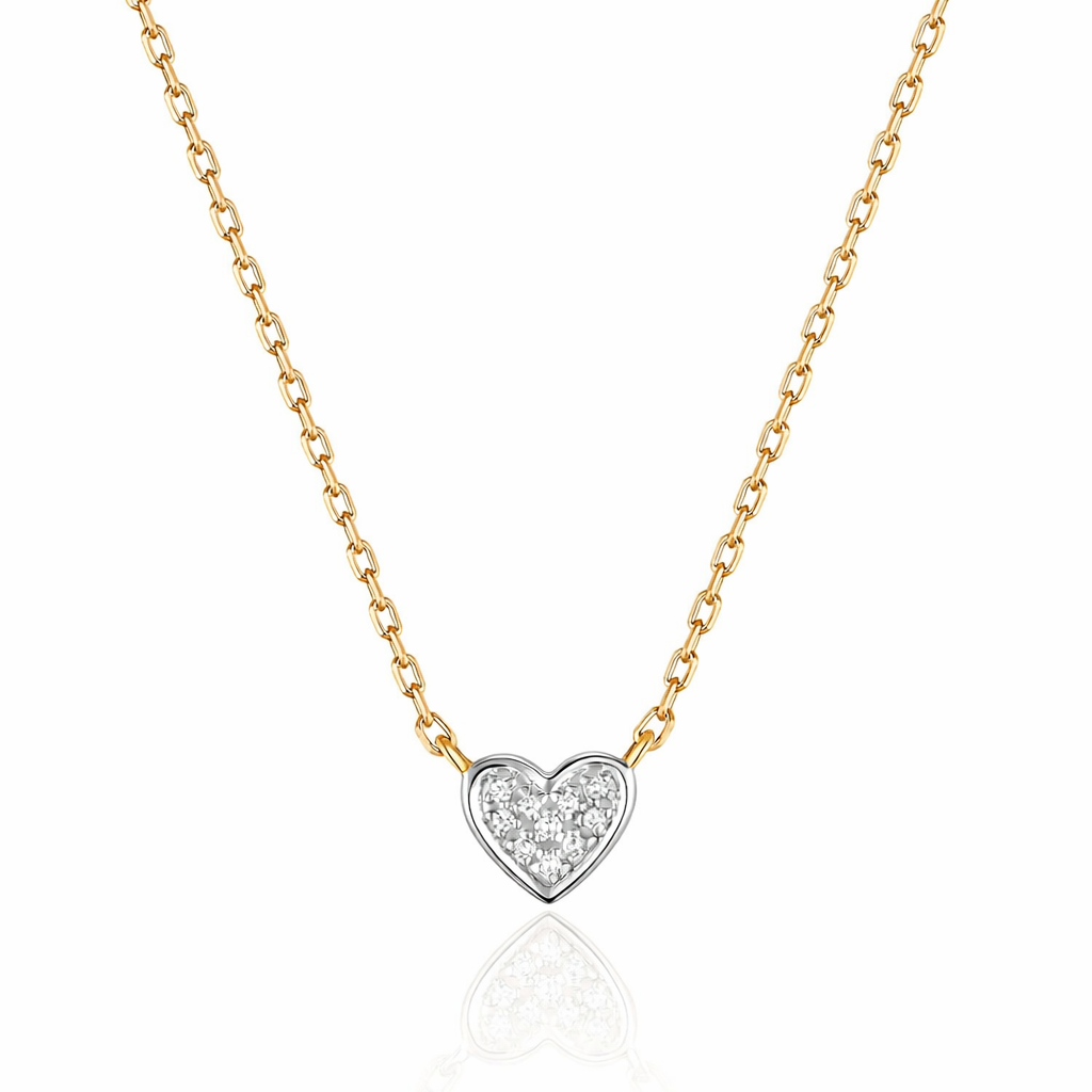 Whisper Yellow Heart Diamond Necklace