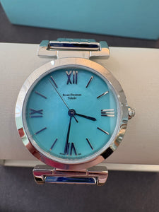 Turquoise Dial Silver Bracelet Watch