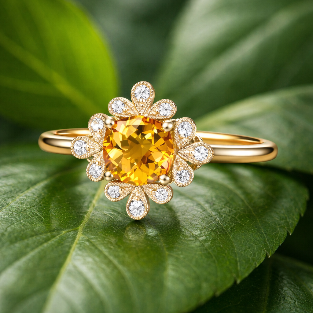 Aurum Bloom Sunburst Ring