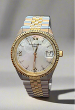 Load image into Gallery viewer, Mother of Pearl Dial Two Tone Band Watch
